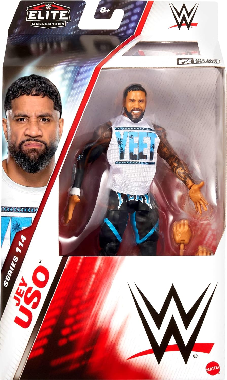 Mattel WWE Elite - Figura de acción y accesorios, serie #114 de 6 p...