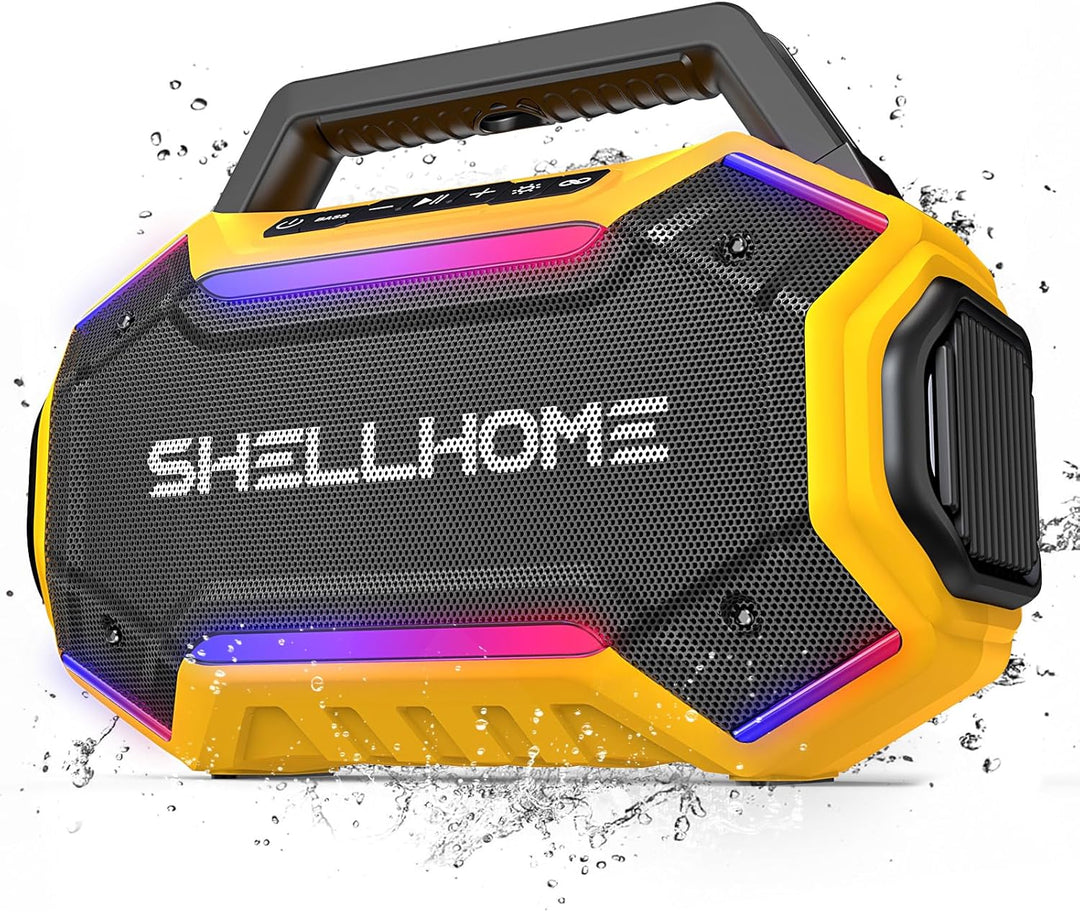 ShellHome Altavoces Bluetooth 6.0 al Aire Libre, Altavoz Fuerte de...
