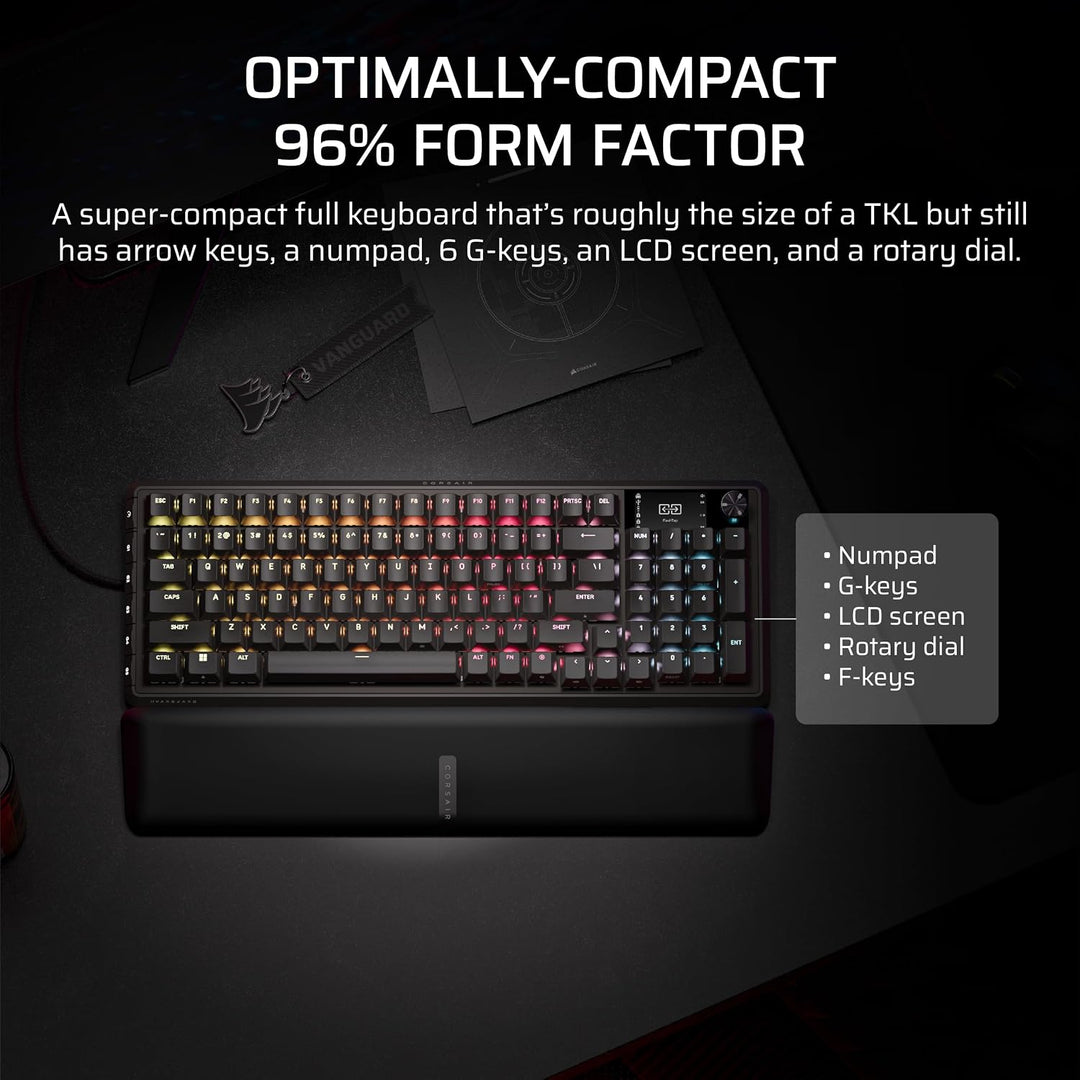 Corsair Vanguard PRO 96 Teclado Mecánico Magnético de Juegos con Ef...