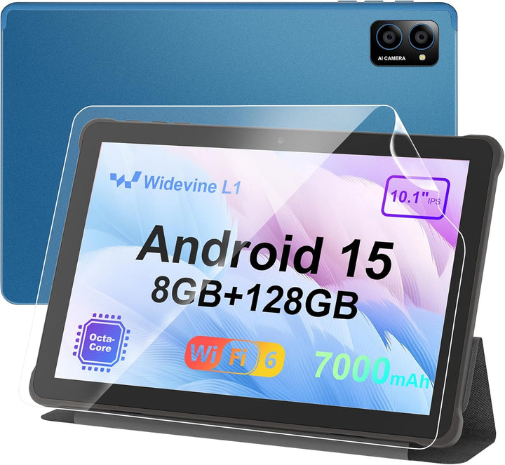 Tableta Android 15 de 10 pulgadas: Octa-Core, 8 GB de RAM 128 GB, 7...