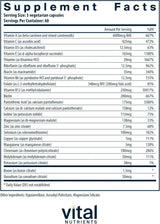 Vital Nutrients Multi-Nutrients 3-Fórmula multivitamínica vegetaria...