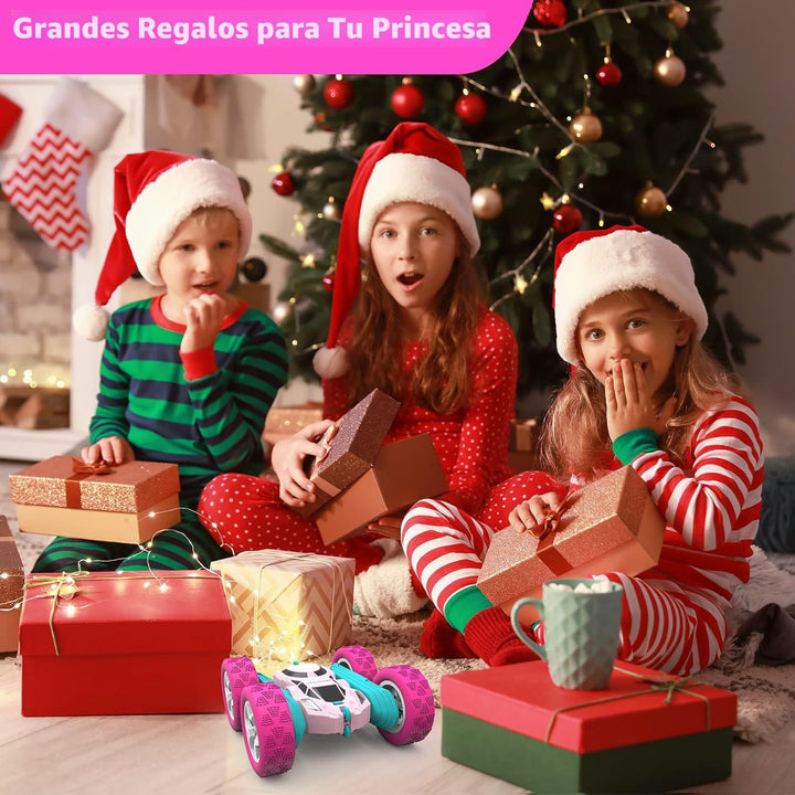 Auto a control remoto para niñas, auto a control remoto rosa de dob...