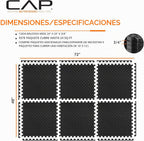 CAP Alfombra de rompecabezas de EVA esponja entrelazada de 24 pulgadas, 3/4 de pulgada