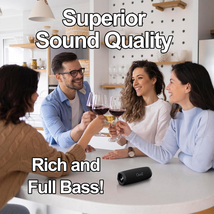 OontZ - Altavoz Bluetooth portátil cilíndrico 5.0 - IPX7 impermeabl...