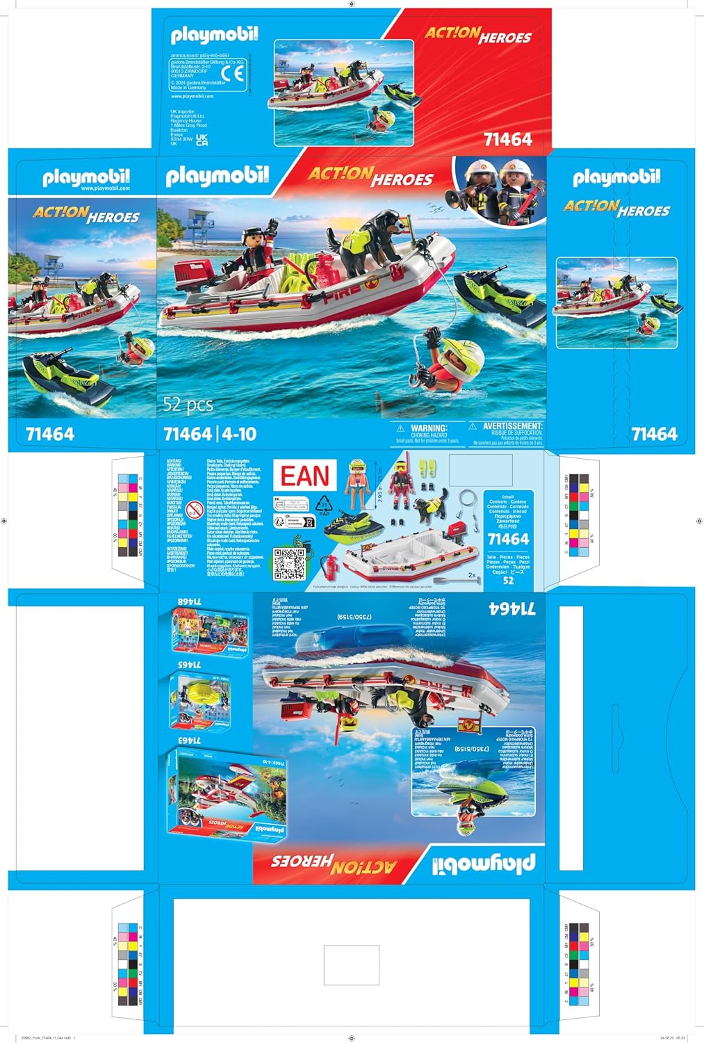 Playmobil Bote de Bomberos con Scooter Acuático