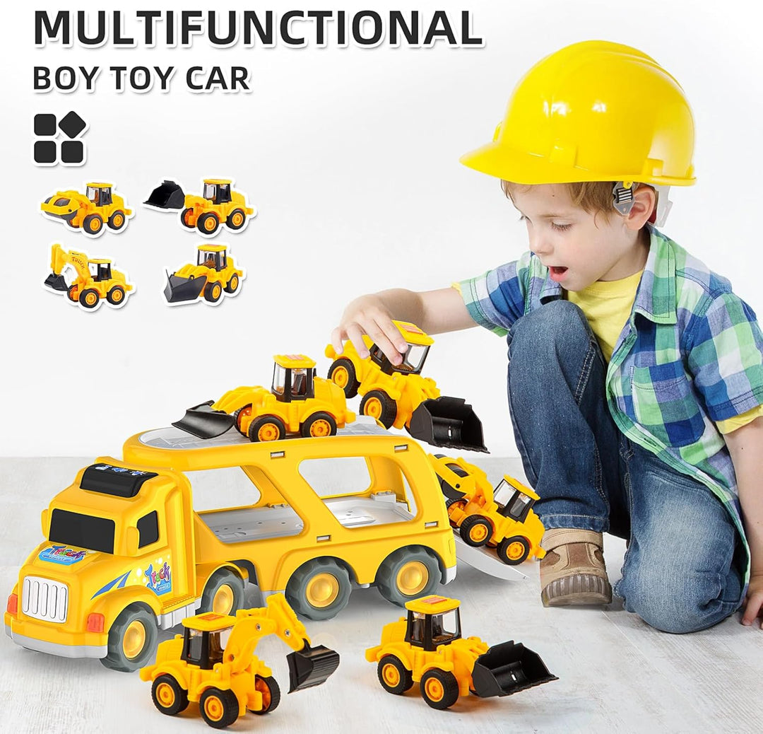 Veslier Camión de construcción de juguetes para niños y niñas de 3,...