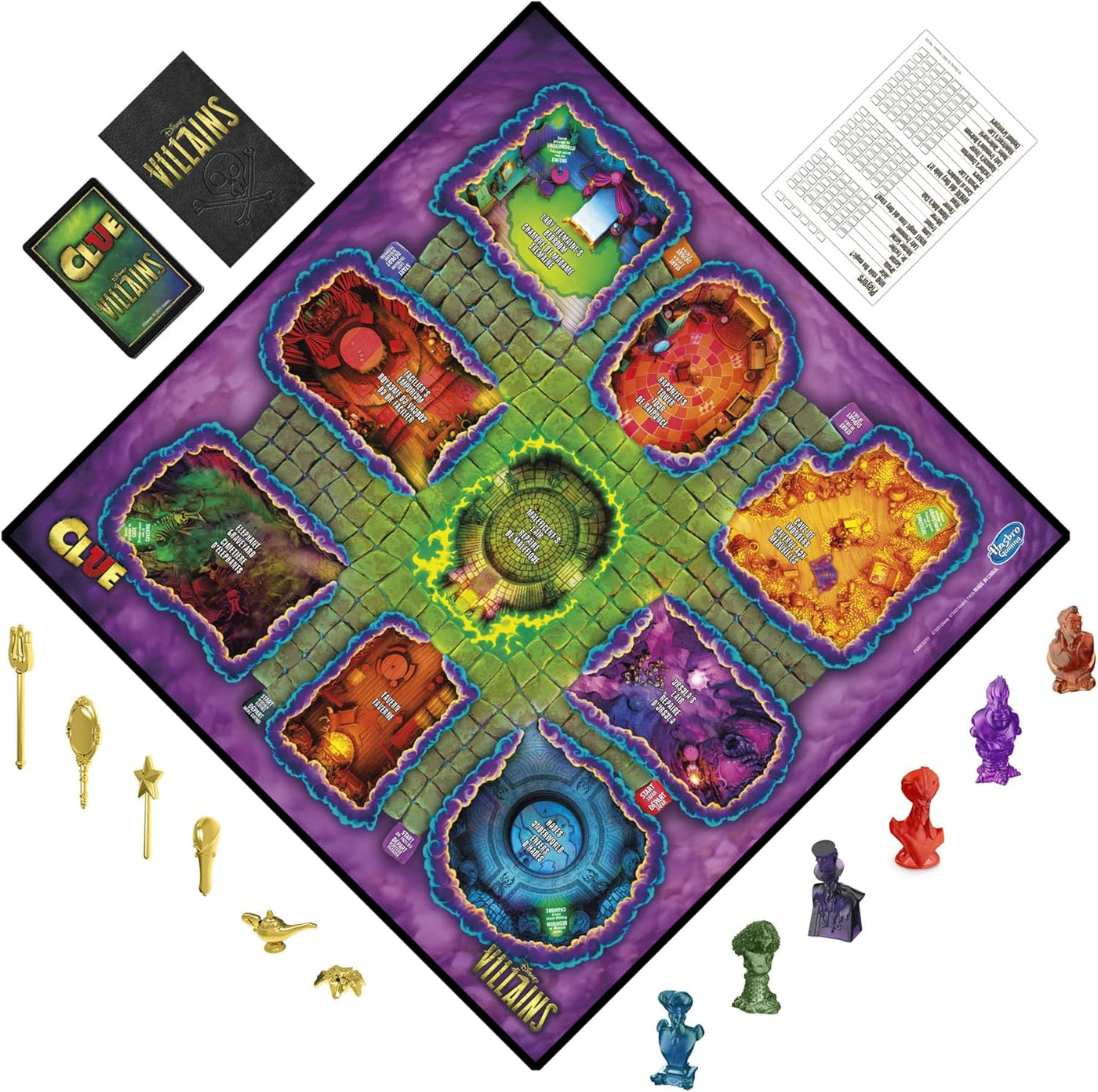 Hasbro Gaming Clue Disney Villains Juego de mesa para