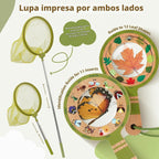 Kit de atrapador de insectos de madera para niños, juego de captura de insectos y explorador de insectos