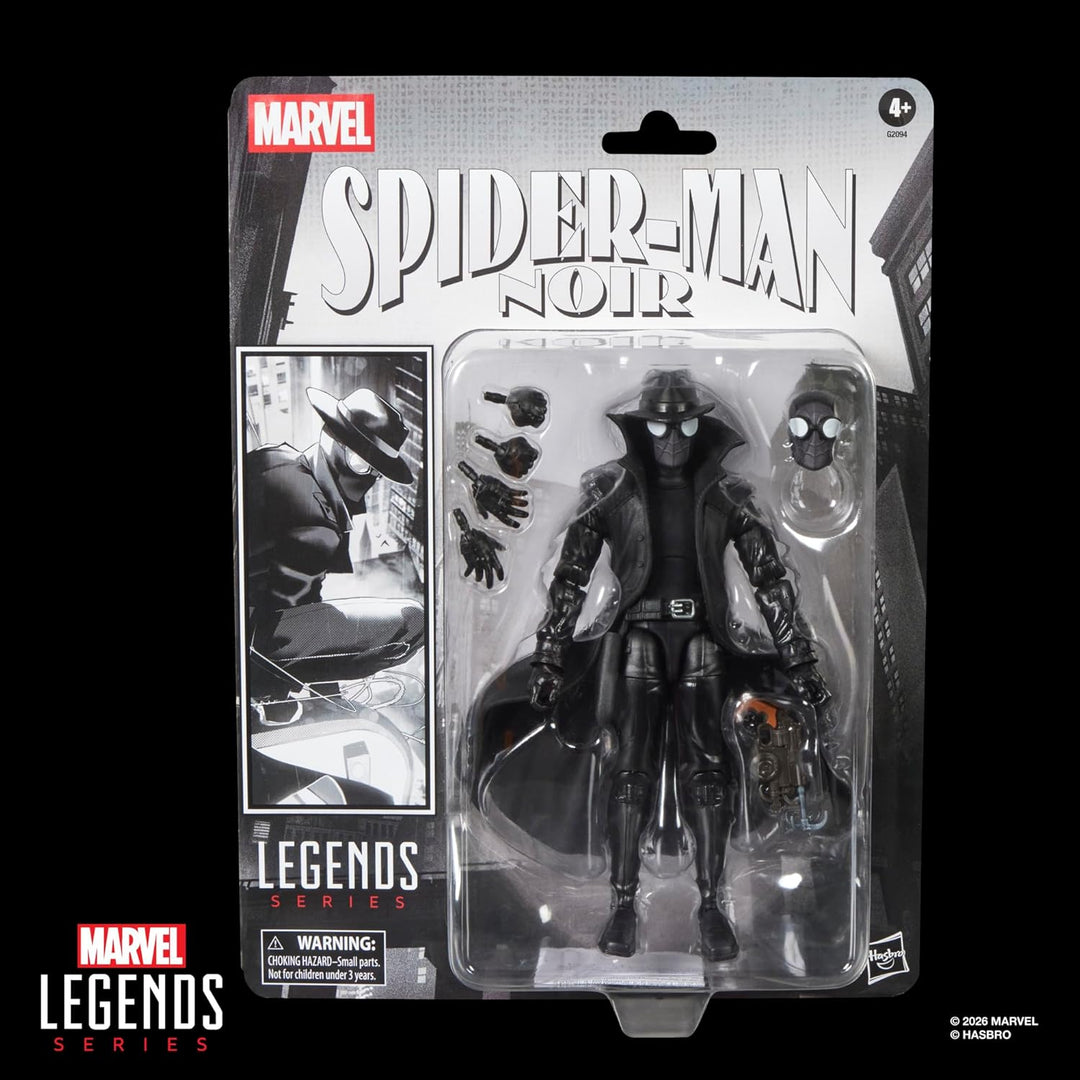 Marvel Legends Series Spider-Man Noir, Retro Cardback Spider-Man Co...
