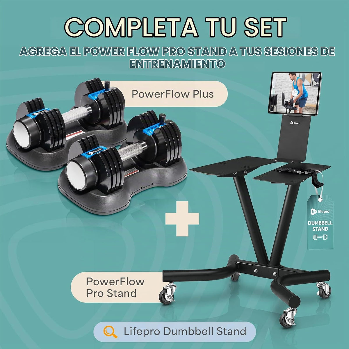 Lifepro Mancuernas Ajustables y Pesas para Gimnasio en Casa, Ajuste Rápido