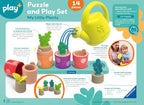 Ravensburger Juego de rompecabezas y juego de Play+ - My Little Plants - Juego de clavijas Montessori de clasificación y apilamiento de madera para niños pequeños
