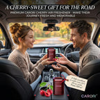 CARORI Ambientador de aire para automóvil, aroma a cereza dulce, soporte para tazas de larga duración de 30 días, difusor de aroma para automóvil, a prueba de derrames