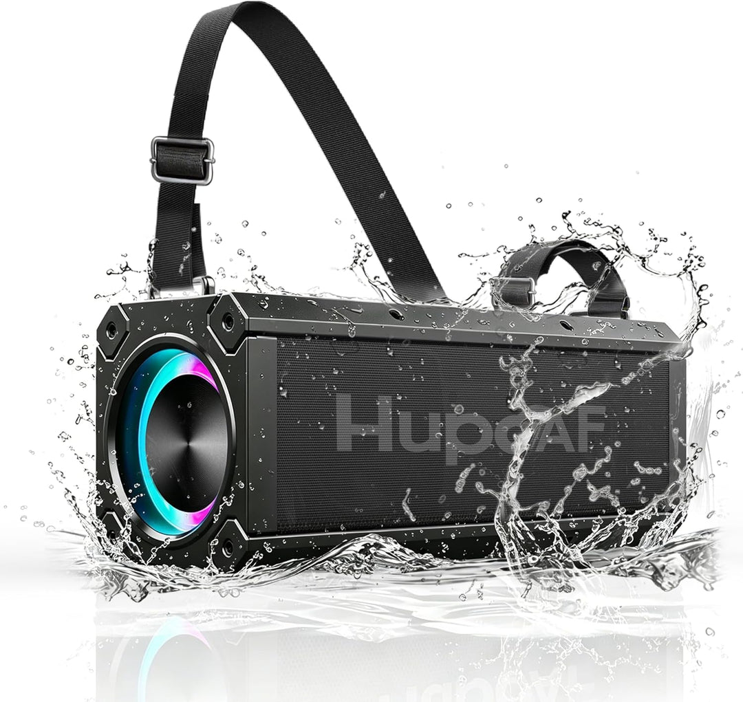 Hupoaf Altavoz Bluetooth inalámbrico, 120 W (pico) Altavoz exterior...