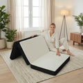 Colchón plegable Twin de espuma viscoelástica, colchoneta para dormir tri-plegable