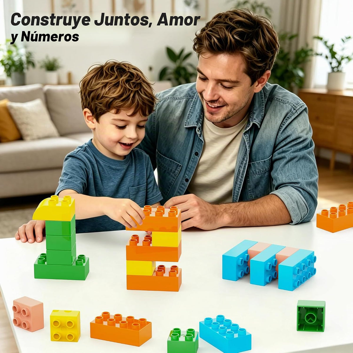 Bloques de construcción para edades de 3, 4 y 5 años, juguete STEM con