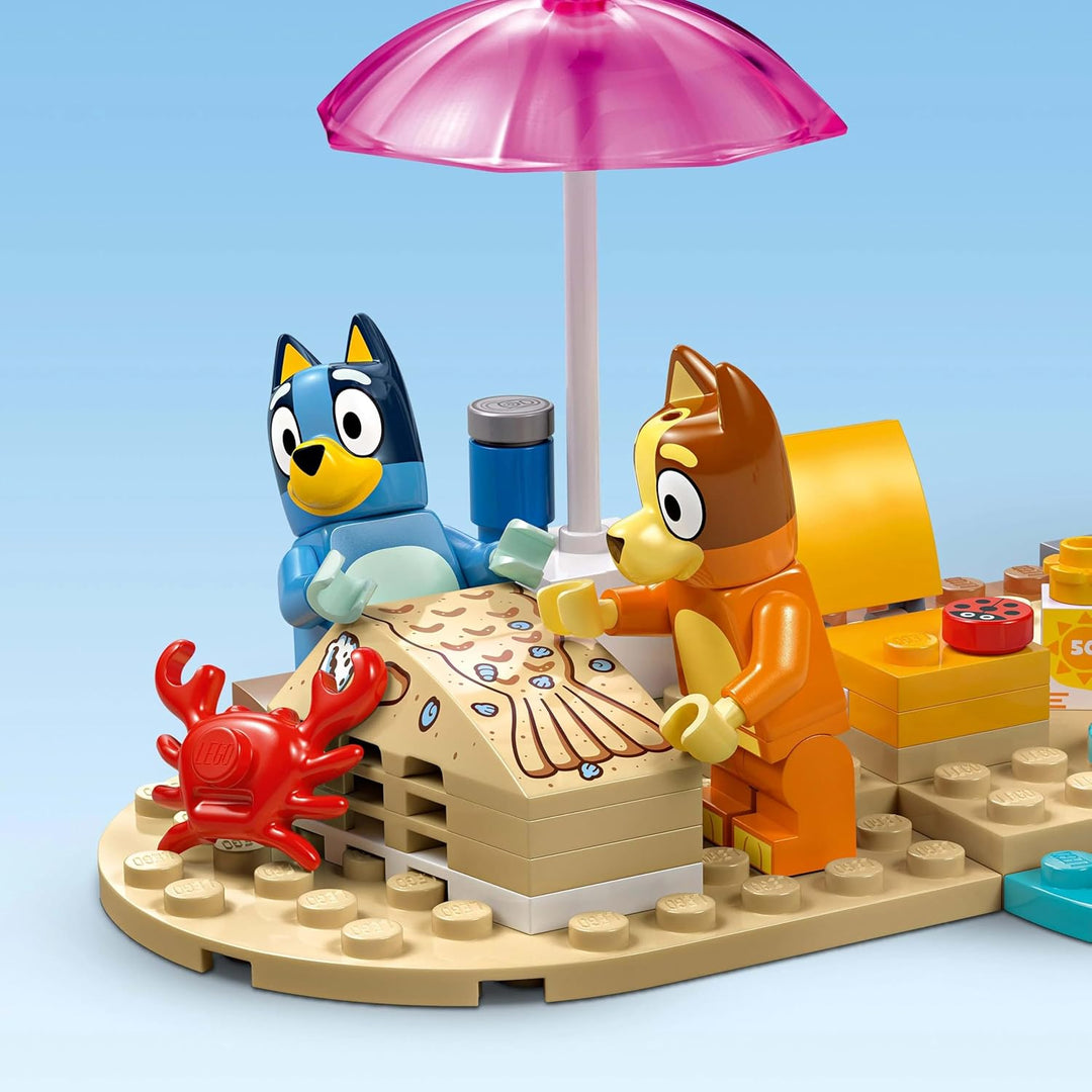 LEGO Bluey Bluey Family Beach Trip Toy Present, Blocks, Educativo,...