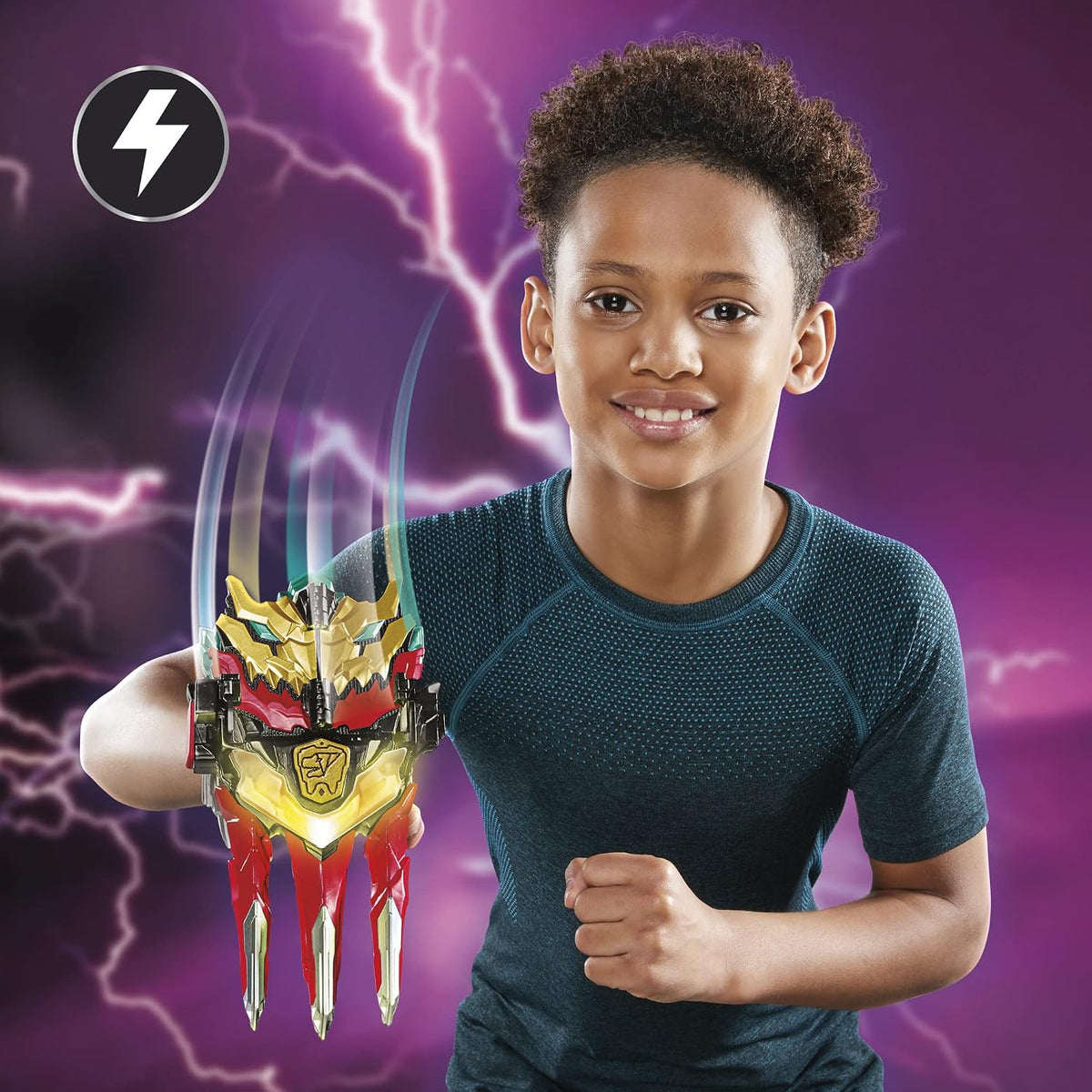 Power Rangers Dino Knight Morpher - Juguete con luces, sonidos y llave del Ranger Rojo - para niños mayores de 5 años
