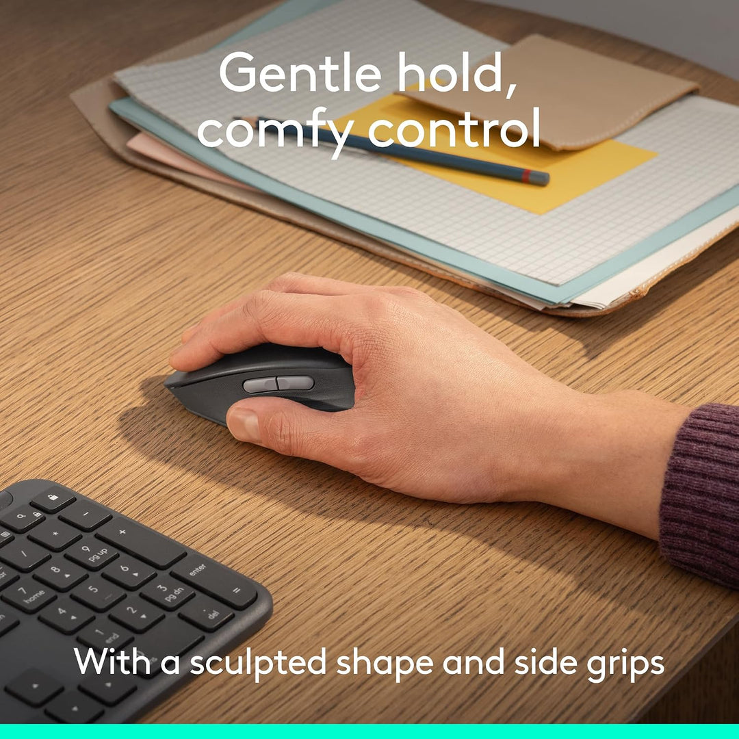 Logitech Signature Comfort M840 L - Ratón inalámbrico Bluetooth con...