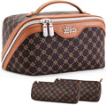 BOYATU - Bolsa de maquillaje de viaje para mujer: juego de 3 piezas