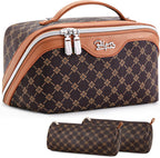 BOYATU - Bolsa de maquillaje de viaje para mujer: juego de 3 piezas