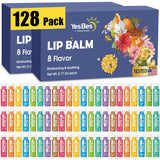 YesBes Paquete de 128 bálsamos labiales, bálsamo labial natural a g...
