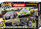 Carrera GO DTM Supercars Electric Slot Car Race Track Set (Ages 6+)