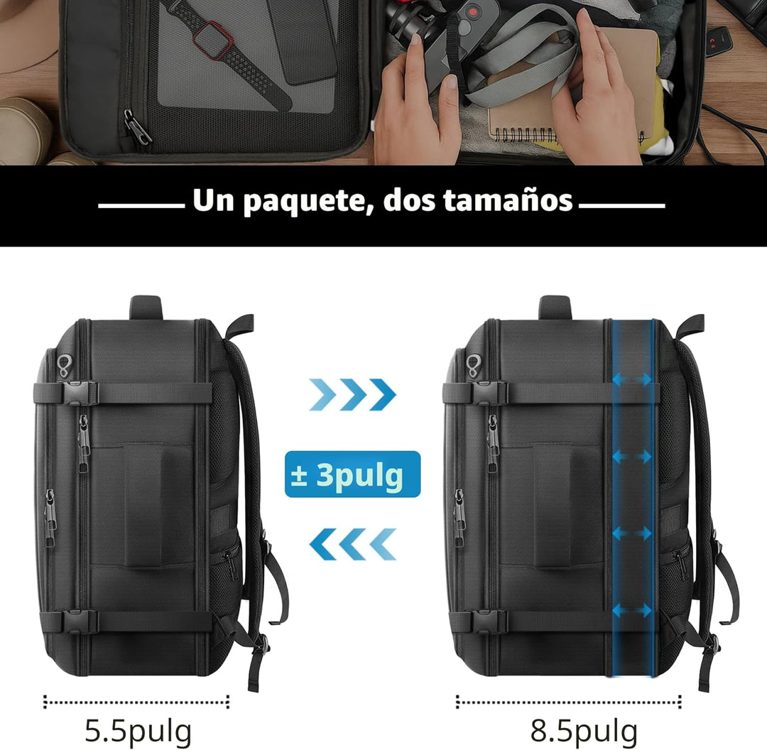 Ample Space Mochila de viaje con garantía de por vida, mochila de m...