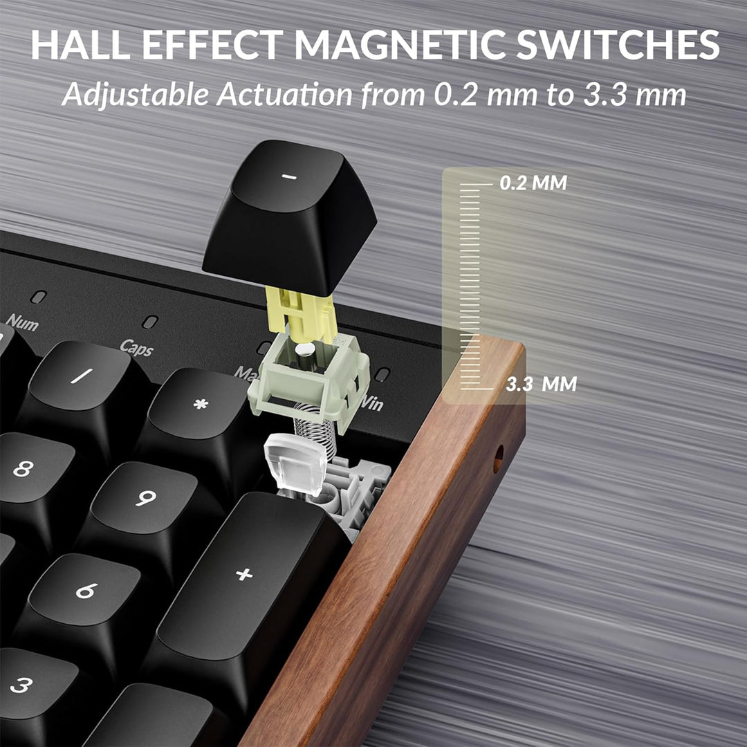 Keychron K10 HE Teclado de efecto Hall, interruptor magnético tipo...