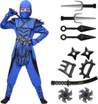 Spooktacular Creations Disfraz de ninja de Halloween para niños, disfraz de ninja para niños pequeños, disfraz de Halloween, fiestas de disfraces