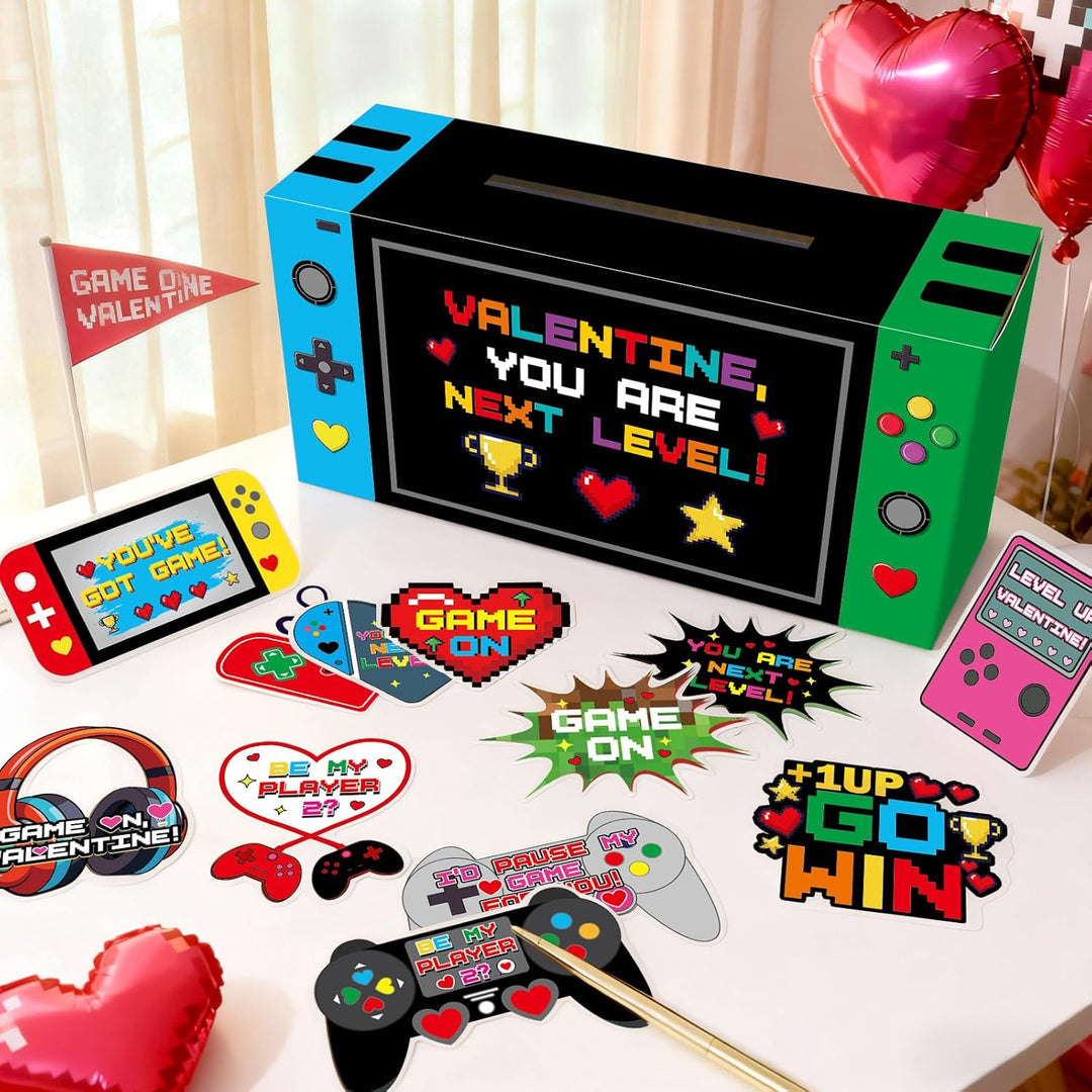 Buzón de San Valentín para niños con 48 tarjetas de