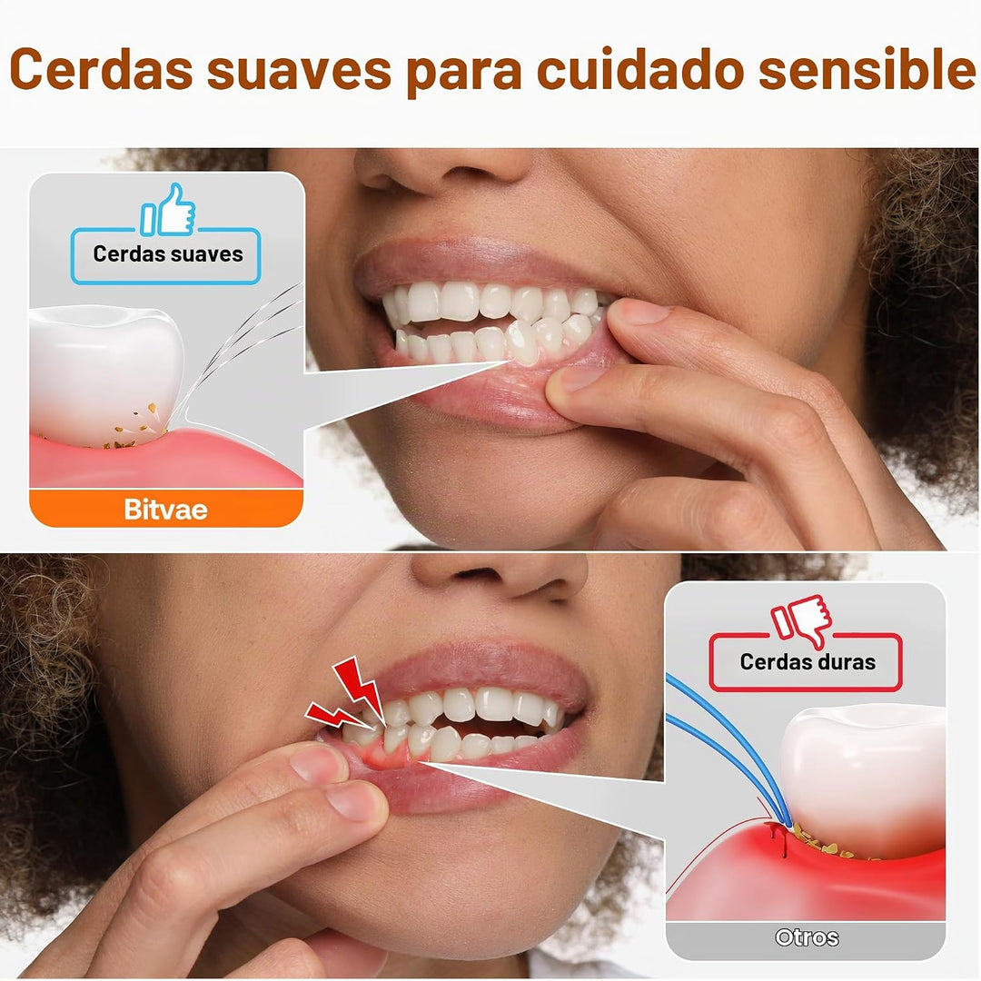 Cepillo de dientes eléctrico aceptado por la ADA Bitvae, cepillo de...