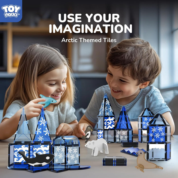 TOY Life Fichas magnéticas para niños de 4 a 8 años, juguetes magné...