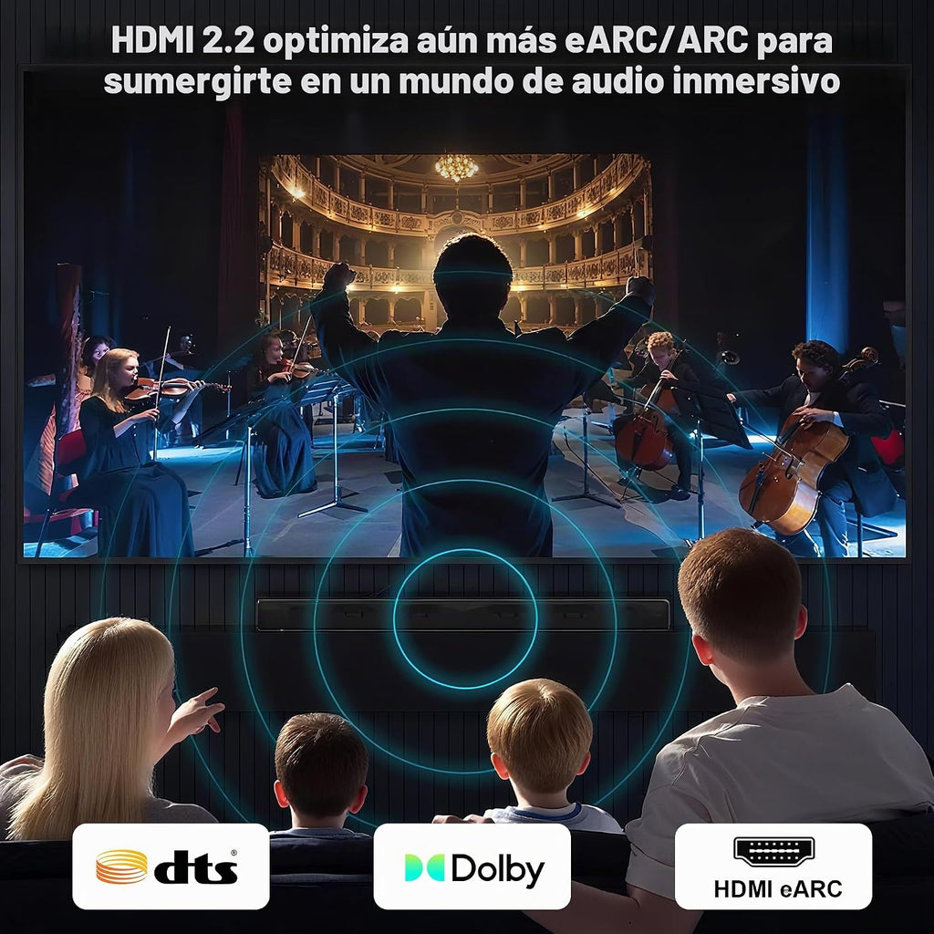 Cable HDMI 2.2 de 16K 10K 8K 96 Gbps 5 pies, cable HDMI® de ultra alta velocidad 16K 30Hz 8K/120Hz 4K 240HZ eARC HDCP 2.2 y 2.3 HDR10+ Dolby compatible con PS5 PlayStatio5 TV PC Monitor Xbox Series