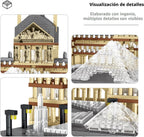 CSNRHG Juego de bloques de construcción modelo Museo del Louvre de París, micro ladrillos