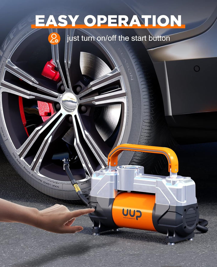 UUP Compresor de aire para inflador de neumáticos, 150PSI 12V CC, d...