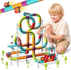 Juego de tren eléctrico para niños de 8 a 12 años, pista de cubo de