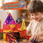 Azulejos magnéticos para niños de 4 a 8 años con coche de retroceso