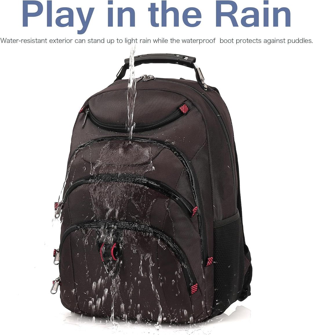 Mochila para laptop Boavan para hombre (Negro, 15.6), Café, Elegante