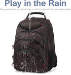 Mochila para laptop Boavan para hombre (Negro, 15.6), Café, Elegante