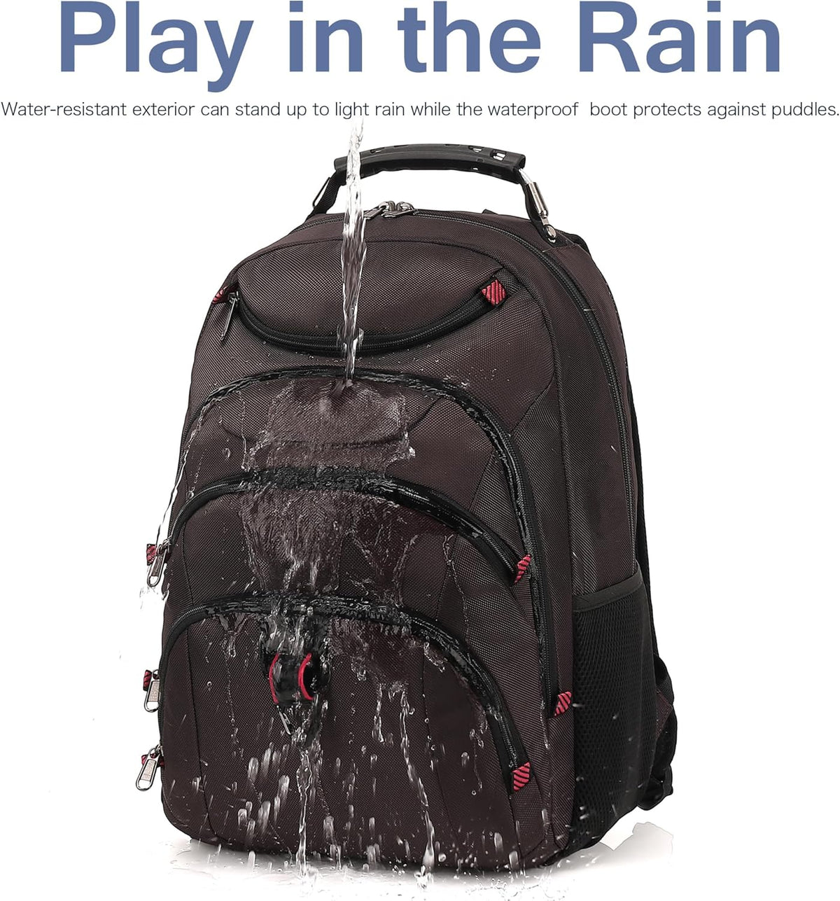 Mochila para laptop Boavan para hombre (Negro, 15.6), Café, Elegante