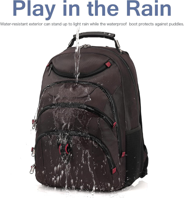 Mochila para laptop Boavan para hombre (Negro, 15.6), Café, Elegante