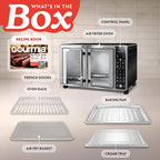 Gourmia Horno tostador - Capacidad de 6 rebanadas, pantalla digital, acero
