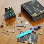 BOTW Master Sword Glowing Building Block Set,Sword Toy Set para Adults Boy Fans Kids Ages 6-12 Year Old（498PCS)