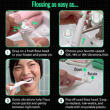 FLAUS Hilo dental eléctrico (tejido extra fuerte), Shark Tank + Opr...