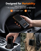WOLFBOX Inflador de neumáticos, compresor de aire portátil, bomba d...