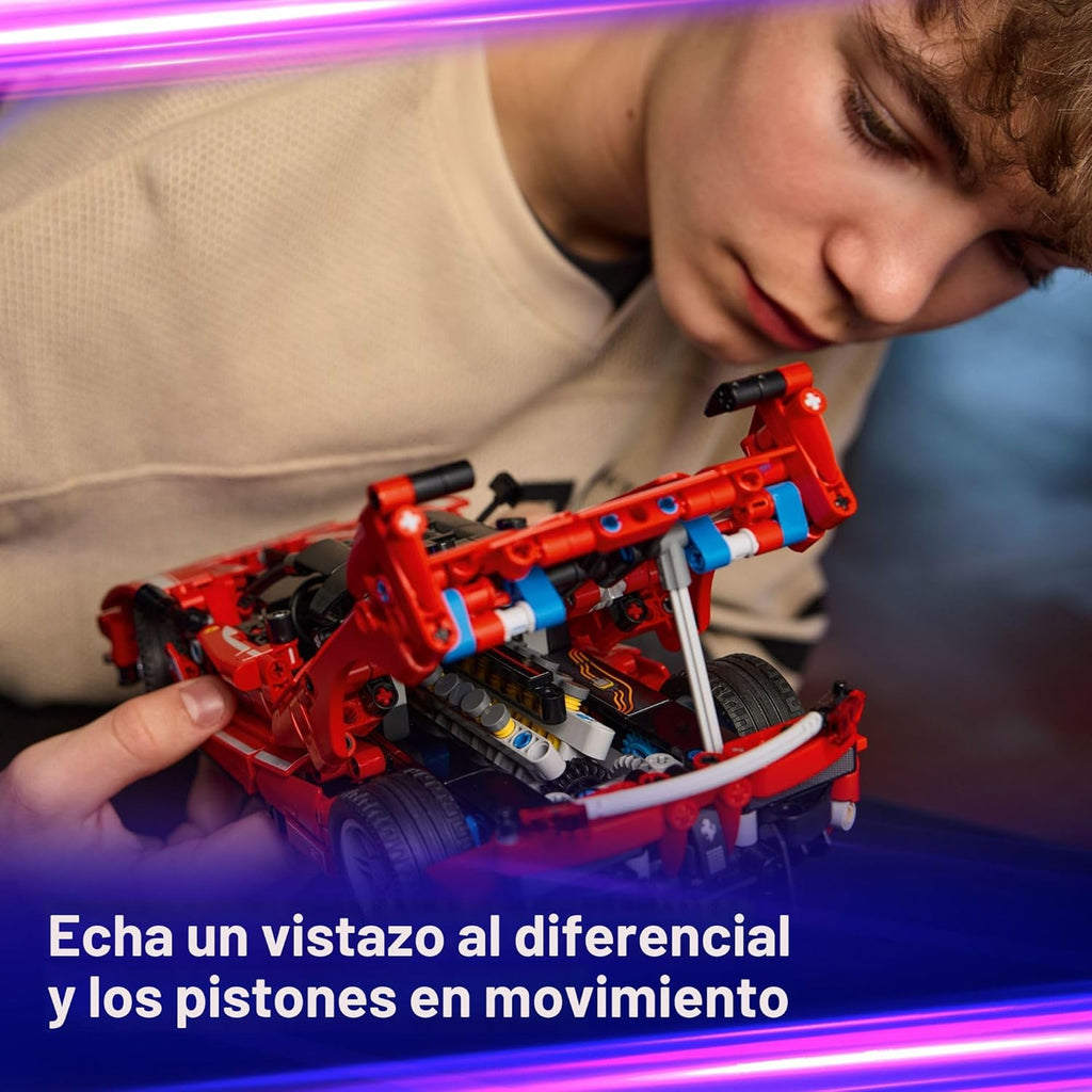 LEGO Technic Ferrari FXX K Toy Car - Building Toy para Girls & Boys, Ages 10+ - Cool Birthday Gift para Kids - Race Car Model para Play & Display - 42212