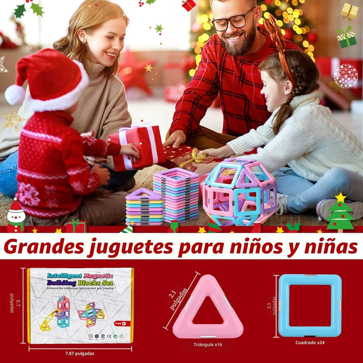 DUMMA Juguetes magnéticos de azulejos para niños de 3, 4, 5, 6, 7,...