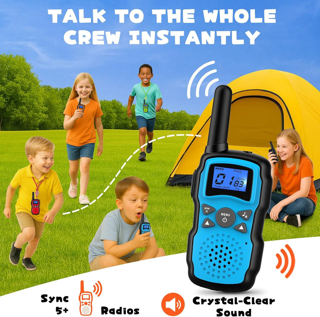 Wishouse Walkie Talkies para niños recargable