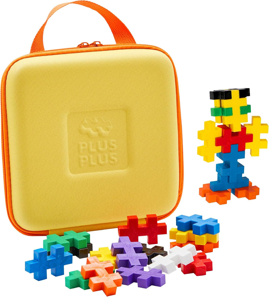 PLUS PLUS Estuche de viaje grande con 15 piezas grandes, bloques grandes