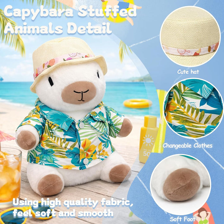 TITQWOP Juego de 9 piezas de peluche Capybara adecuado para niños y...